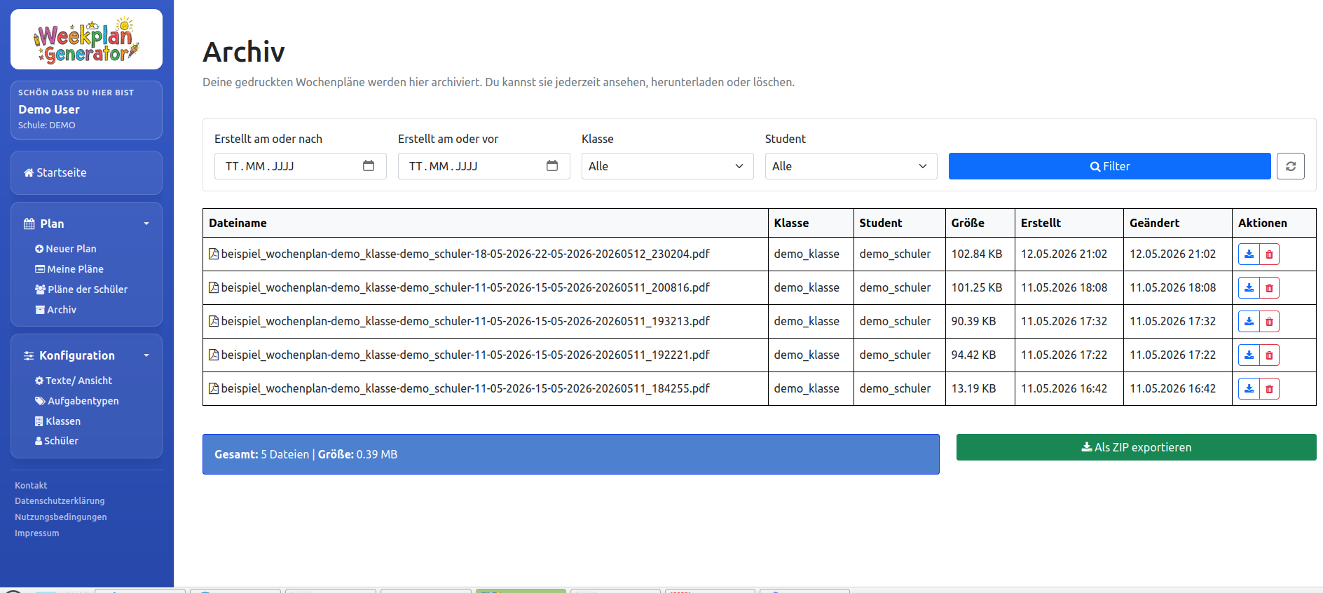 Screenshot Onboarding Manage